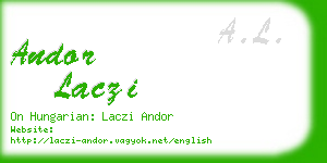 andor laczi business card